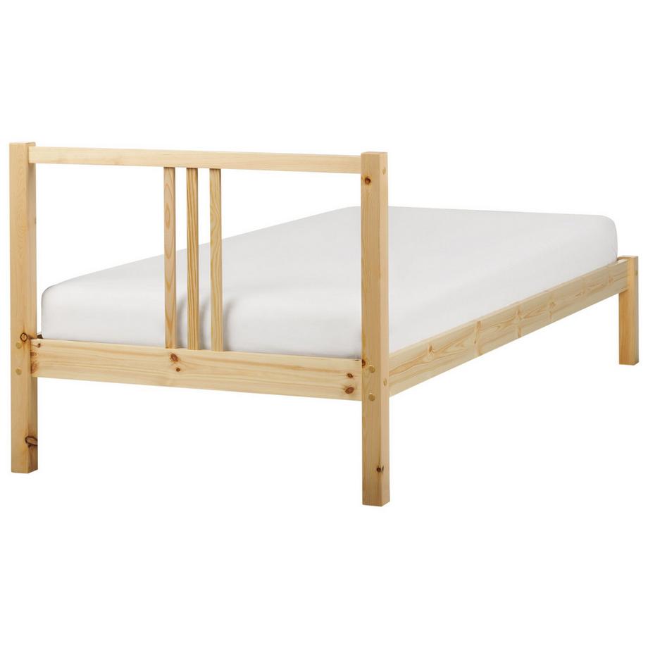 Beliani Letto en Legno di pino Scandinavo VANNES  