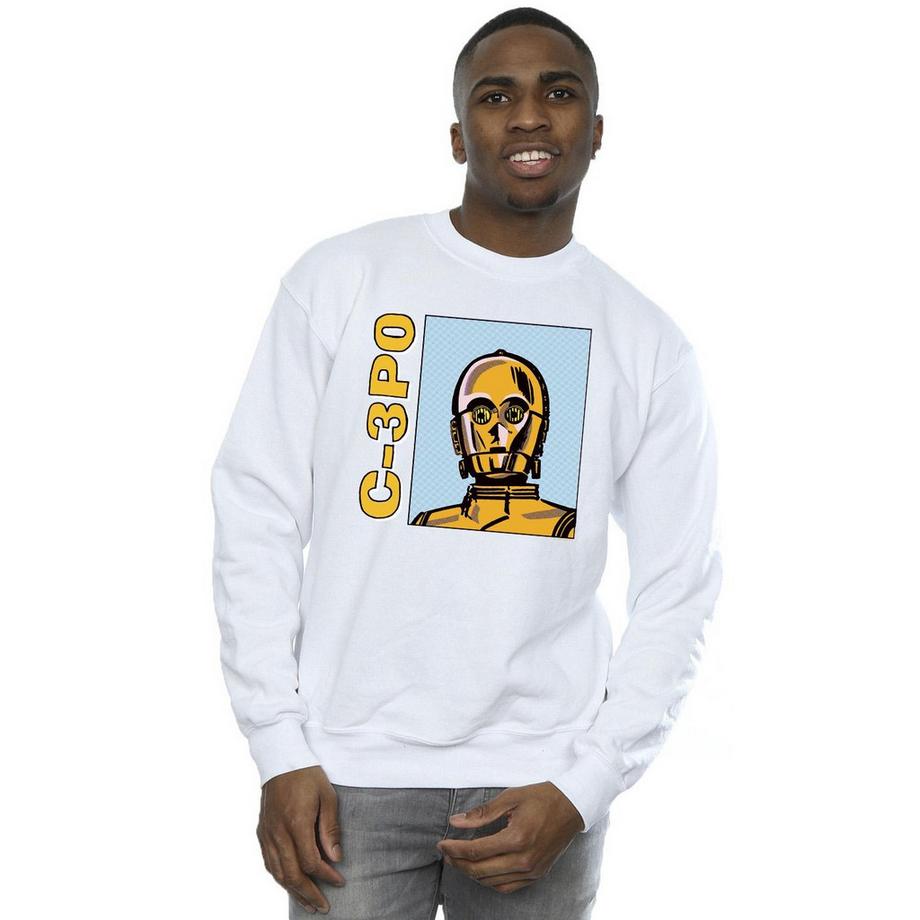 STAR WARS Star Wars C-3PO Grafikdruck Sweatshirt  