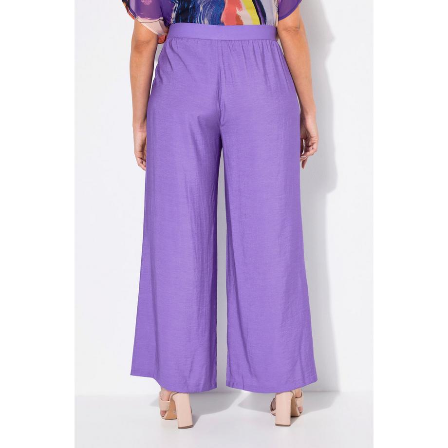 Ulla Popken Schlupfhose Weites Bein Struktur  