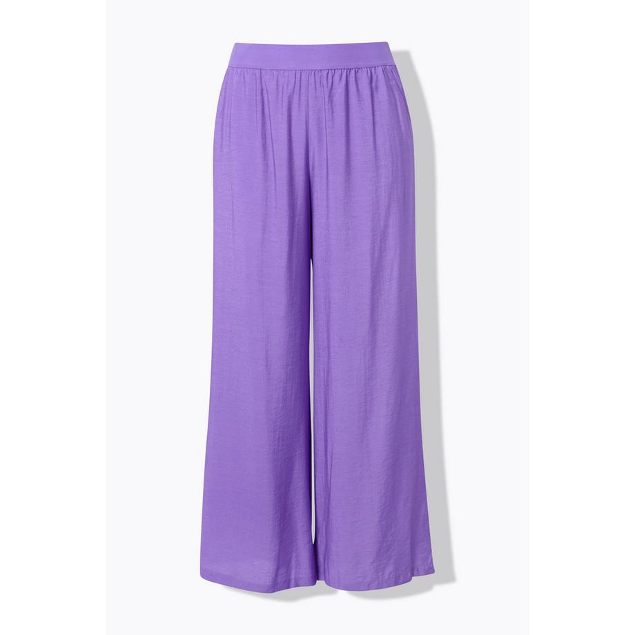 Ulla Popken Schlupfhose Weites Bein Struktur  