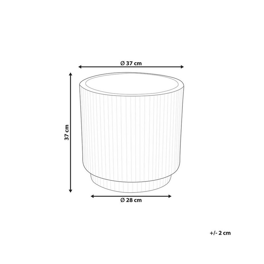 Beliani Vaso per piante en Fibra d'argilla  DARIA  