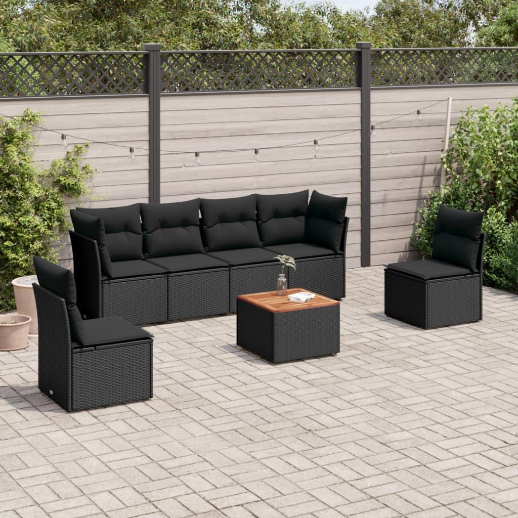 VidaXL set divano da giardino Polirattan  