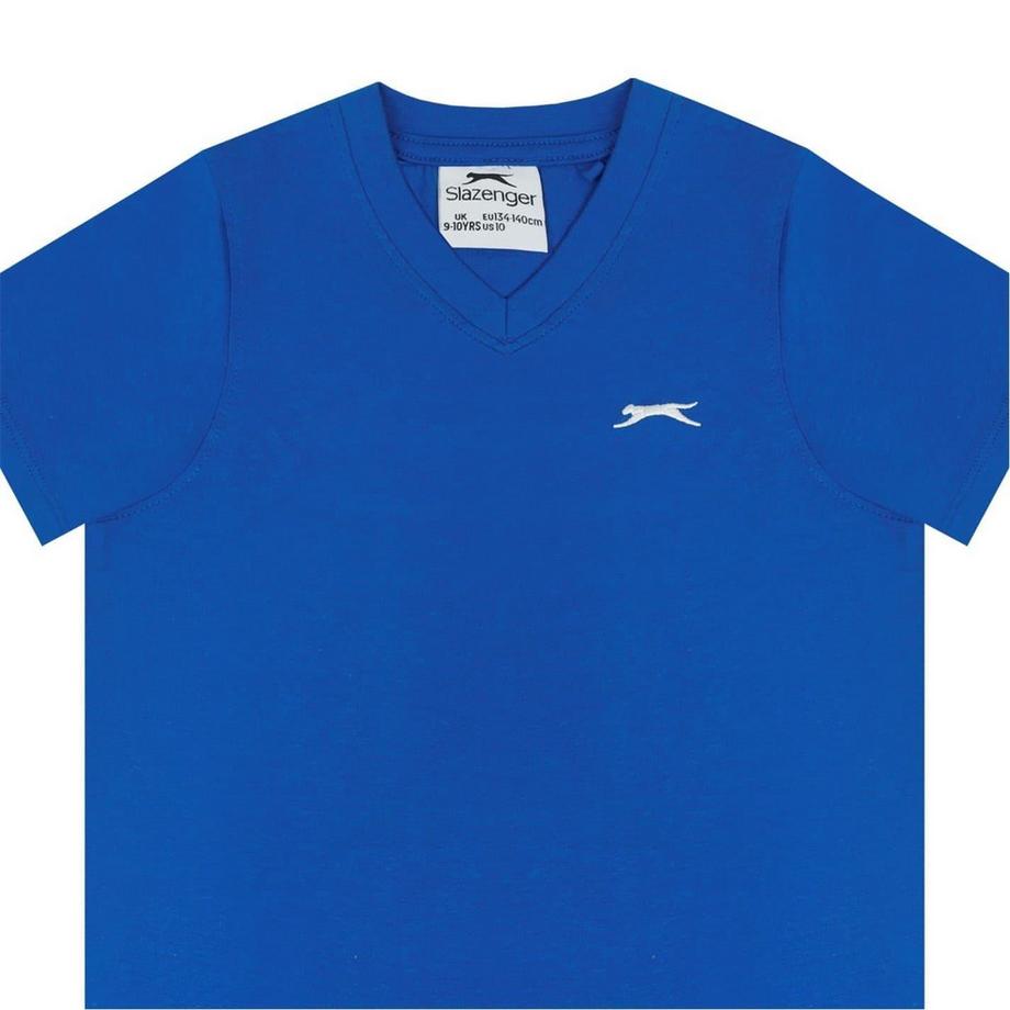 Slazenger  Maglietta Logo Cotone Scollo A V 