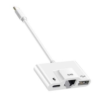 Avizar  3-in-1 USB-C Hub-Adapter Weiß 