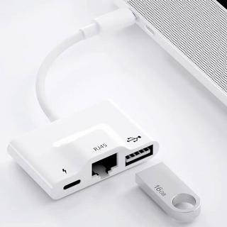 Avizar  3-in-1 USB-C Hub-Adapter Weiß 