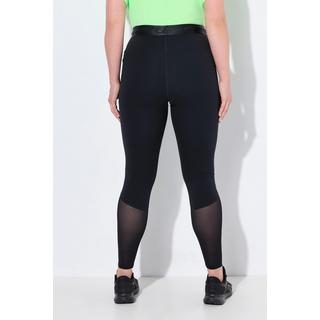 Ulla Popken Legging de Sport Empiècements Mesh Séchage Rapide Recyclé  