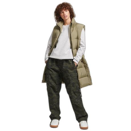 Superdry Lange ärmellose Daunenjacke mit Kapuze  