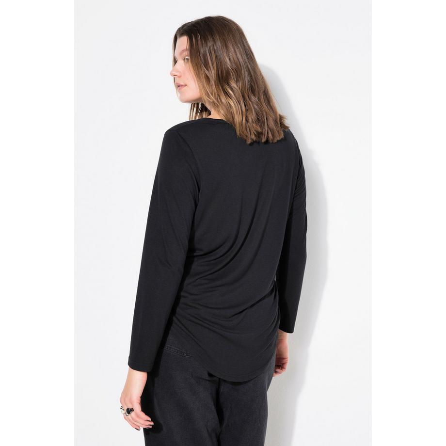 Studio Untold T-shirt manches longues base arrondie  