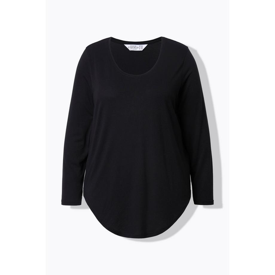 Studio Untold T-shirt manches longues base arrondie  