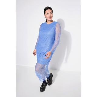 Studio Untold  Midikleid, Slim Shape, Spitze, Langarm 