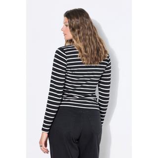 Studio Untold T-shirt Manches Longues Jersey Rayé Coupe Slim  