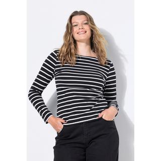 Studio Untold T-shirt Manches Longues Jersey Rayé Coupe Slim  