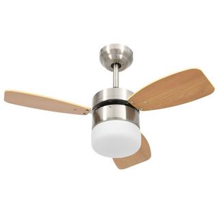 VidaXL Ventilateur de plafond chrome  