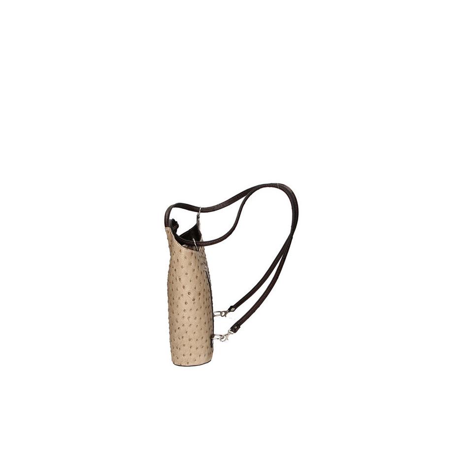 Gave Lux Sac à dos convertible en cuir imprimé autruche  