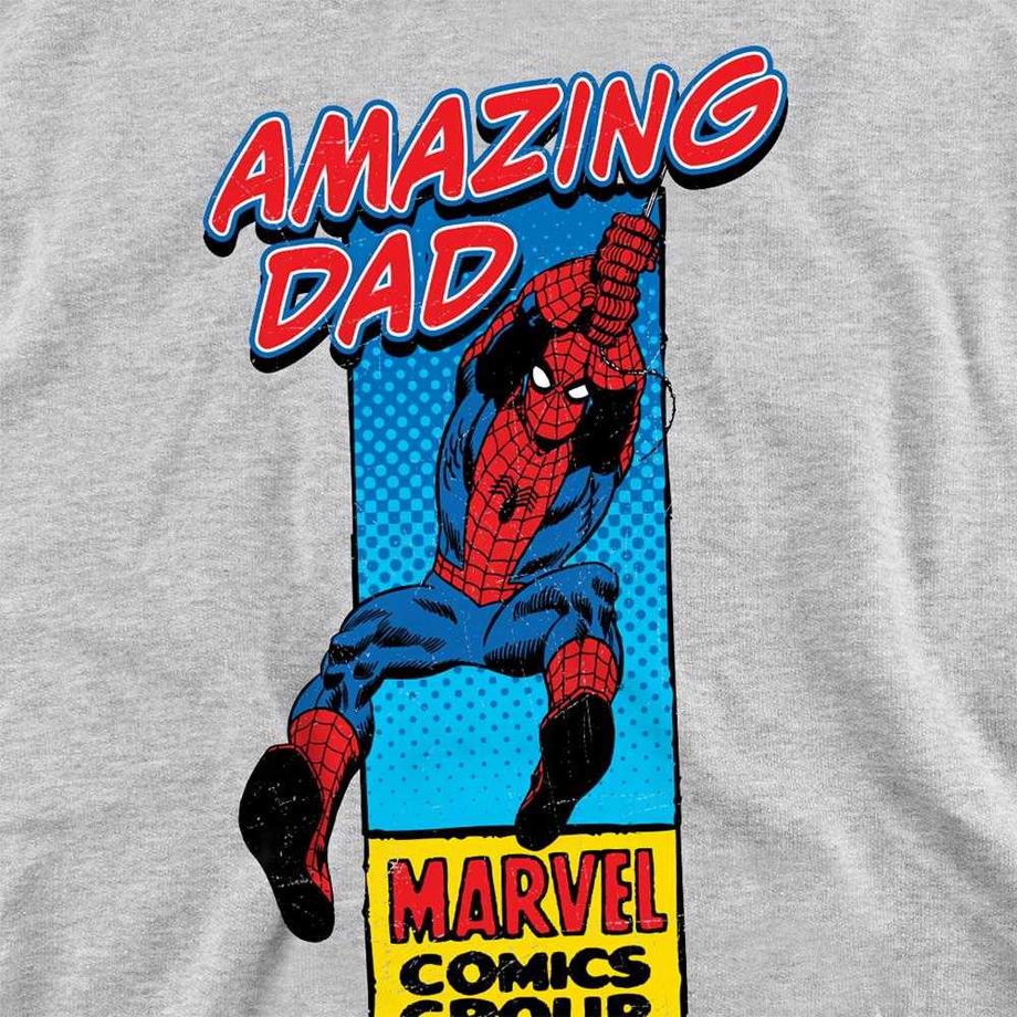 Marvel Comics  Amazing Dad Maglietta Festa Del Papà Ragno Scatola D'angoloerica 