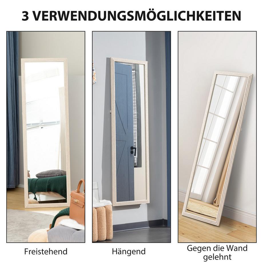 HOMCOM Miroir en pied  
