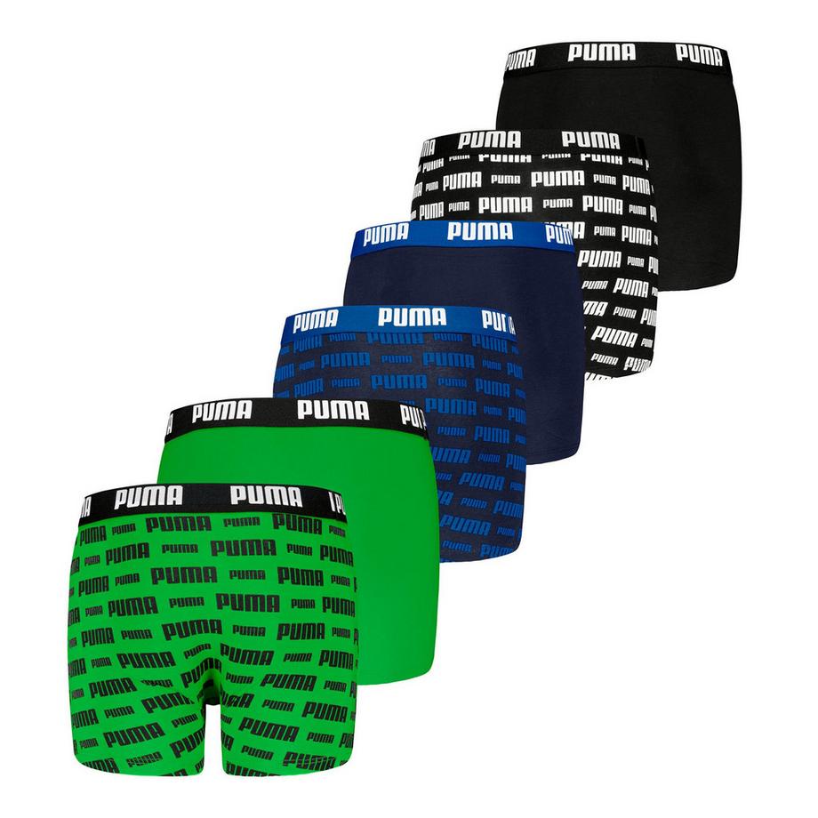 PUMA  Boxer  Pack de 6 Confortable à porter-Everyday Logo Print Boxers ECOM 6P 