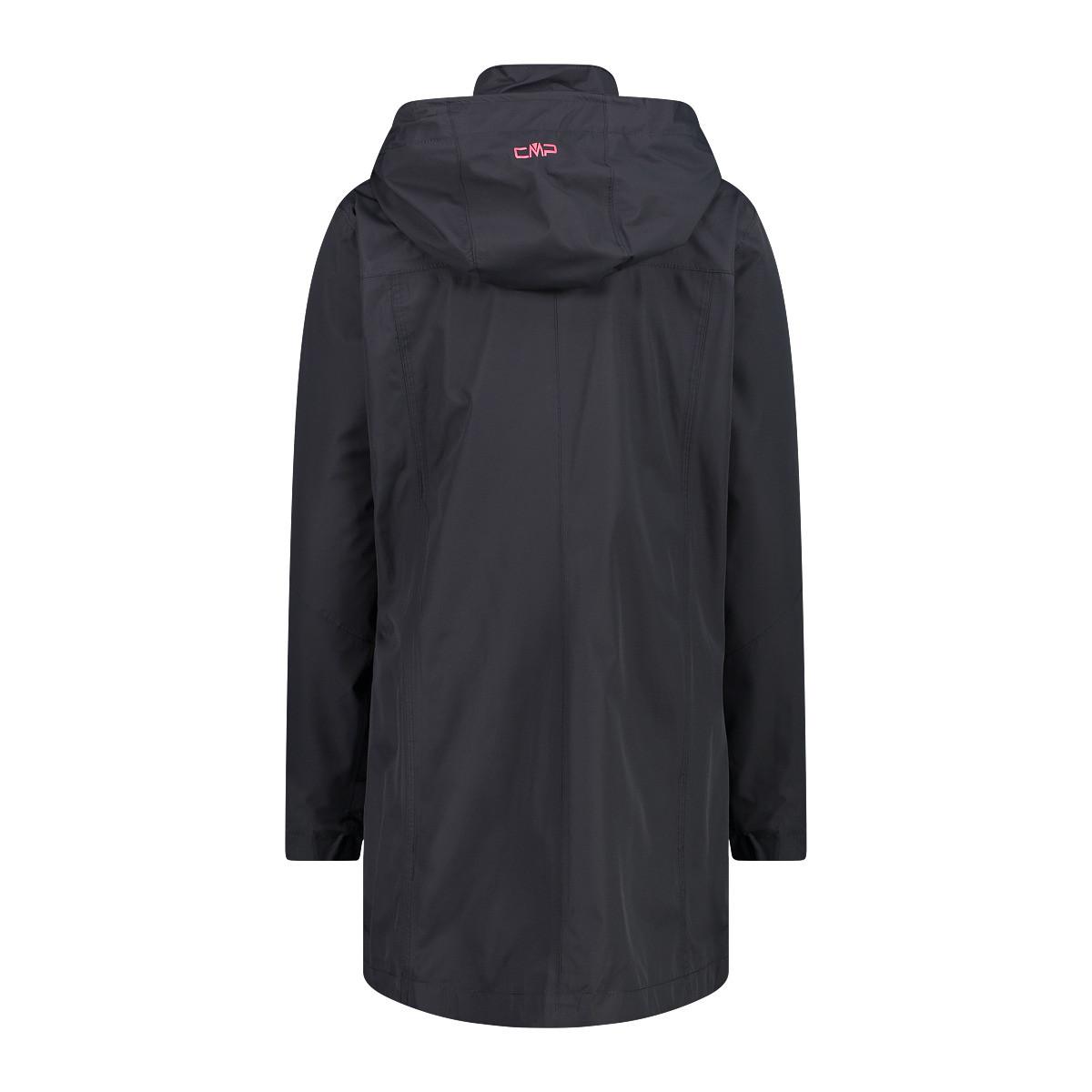 CMP Wasserdichte Kapuzenjacke mit Druckknöpfen  