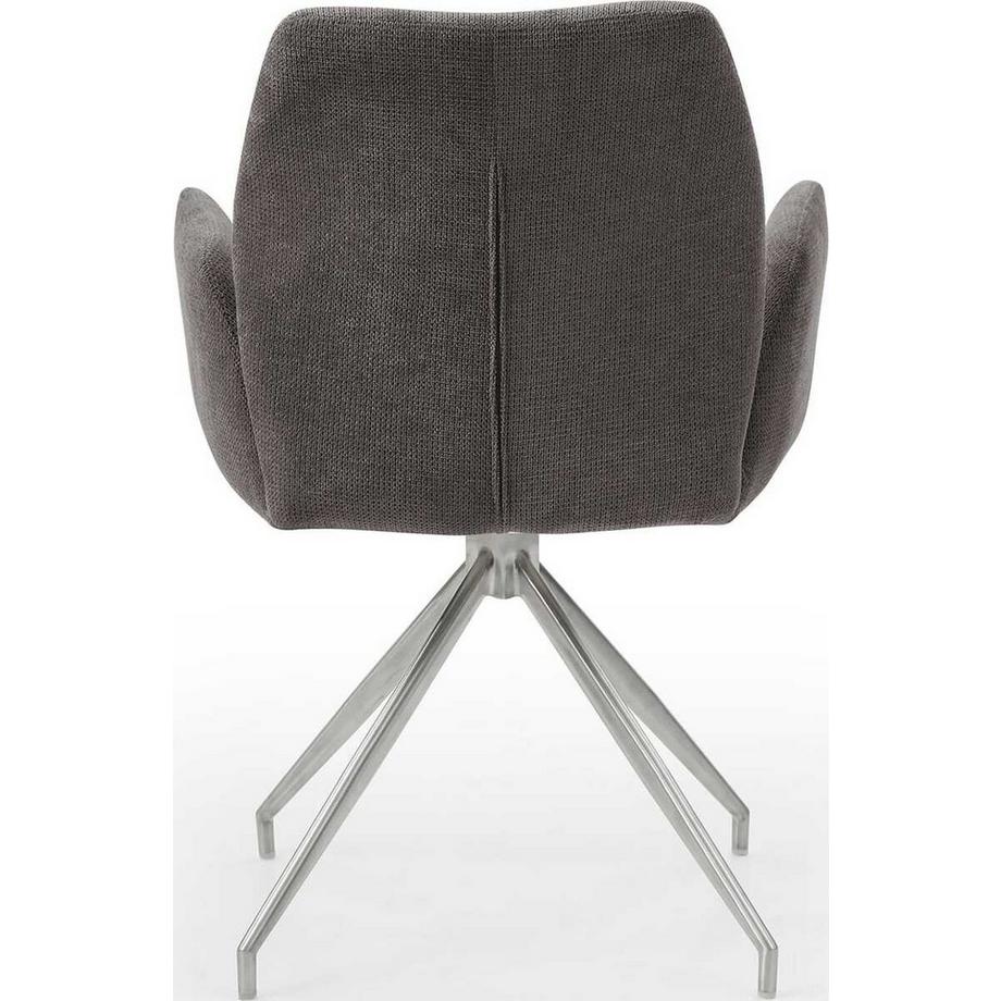 mutoni Armlehnstuhl mit Drehfunktion dunkelgrau  