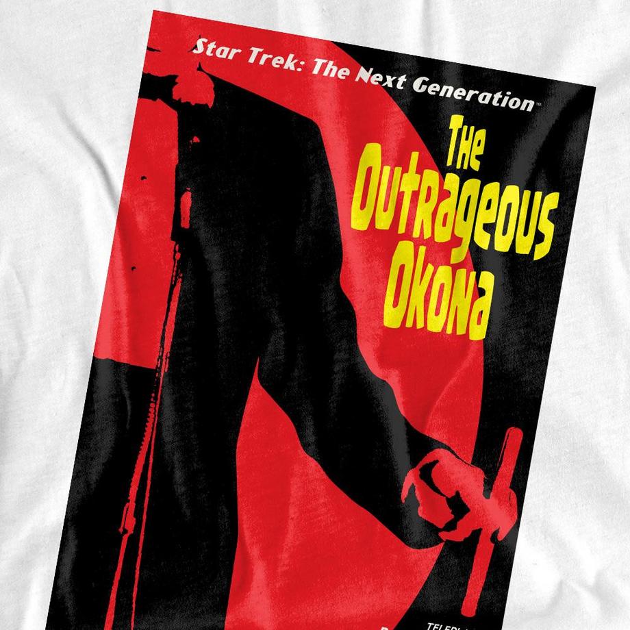 Star Trek Star Trek The Next Generation The Outrageous Okona T-Shirt a Maniche Lunghe  