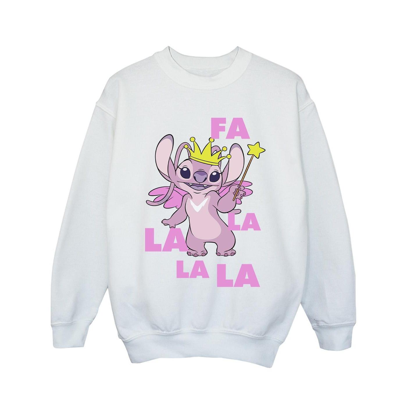 Disney  Lilo & Stitch Angel Fa La La Sweatshirt 