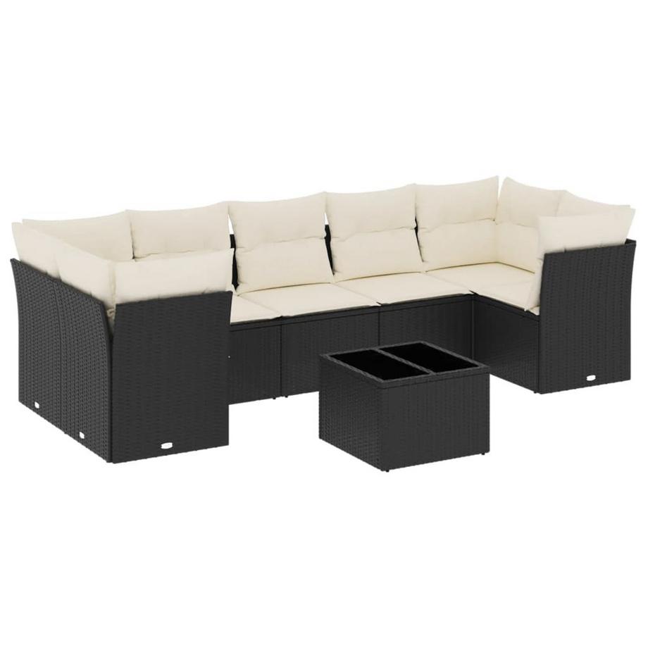 set divano da giardino Polirattan