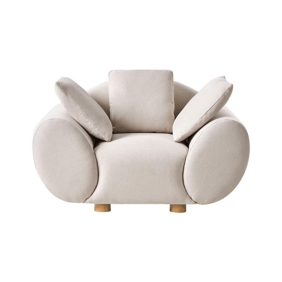 Beliani Sessel aus Stoff Modern RINGEL  