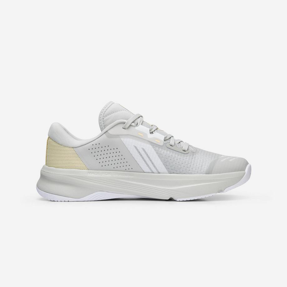 DOMYOS Chaussures de fitness maintien et stabilité Chaussures de fitness et training maintien et stabilité femme, Energy+ gris 