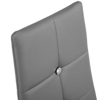 Tectake Lot de 6 chaises avec strass  