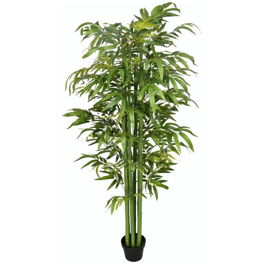 Northio Pianta Artificiale 180 Cm Pianta Artificiale Albero Di Bambù Artificiale Con Fioriera Albero Artificiale Verde  