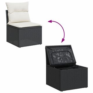 VidaXL set divano da giardino Polirattan  