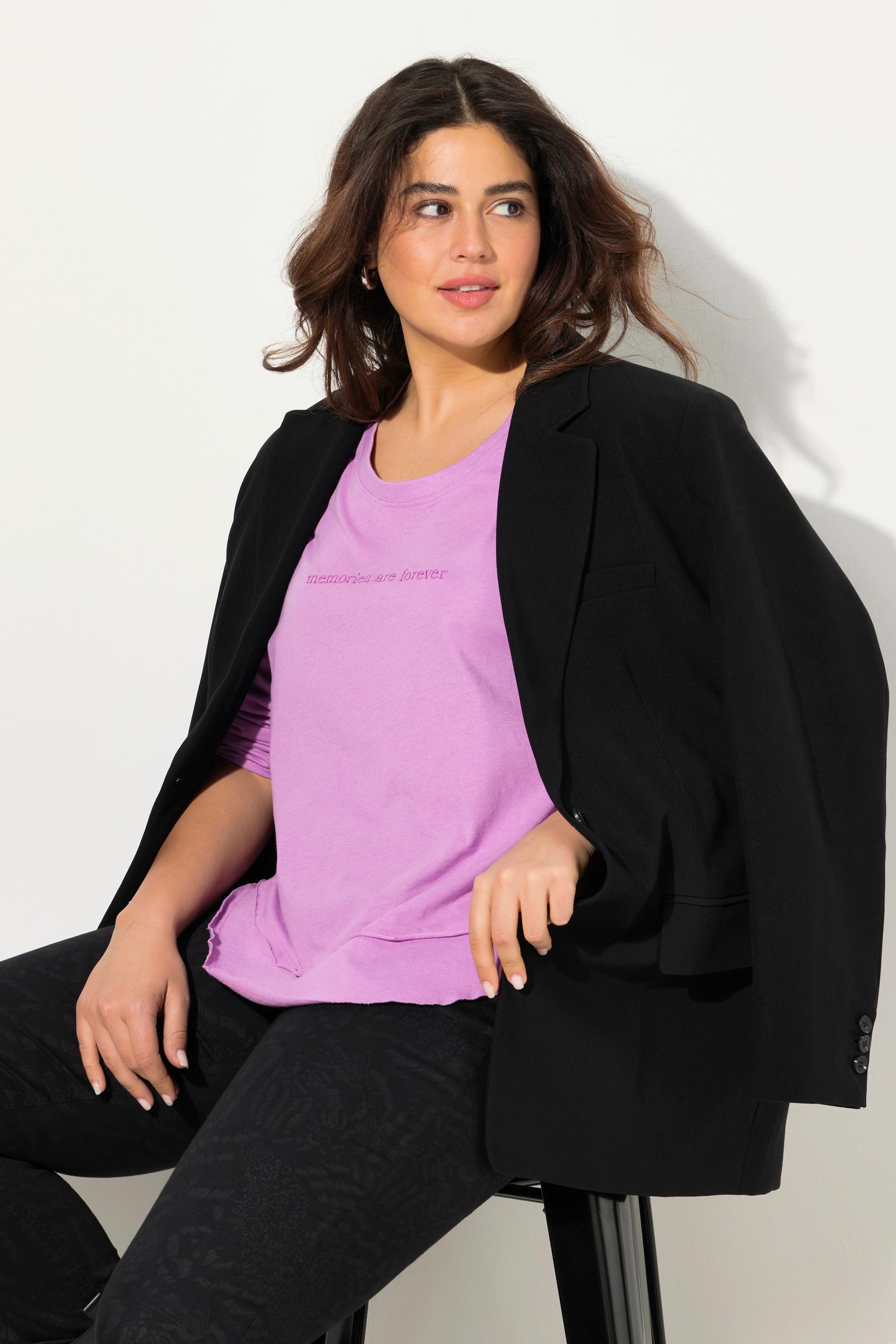 Ulla Popken Maglia Maniche Lunghe Scollo Rotondo Effetto Stratificato  