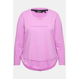 Ulla Popken Maglia Maniche Lunghe Scollo Rotondo Effetto Stratificato  