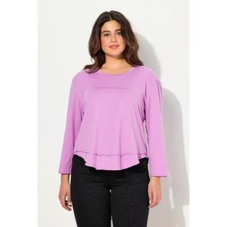 Ulla Popken Maglia Maniche Lunghe Scollo Rotondo Effetto Stratificato  