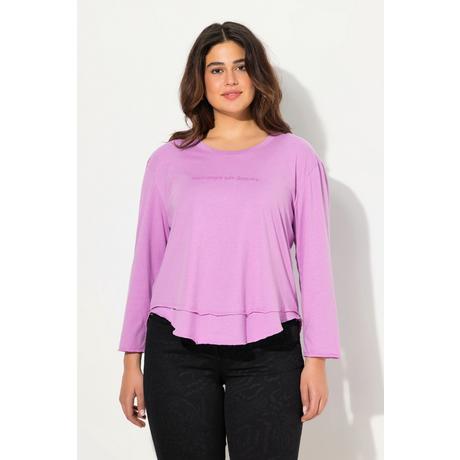 Ulla Popken Maglia Maniche Lunghe Scollo Rotondo Effetto Stratificato  