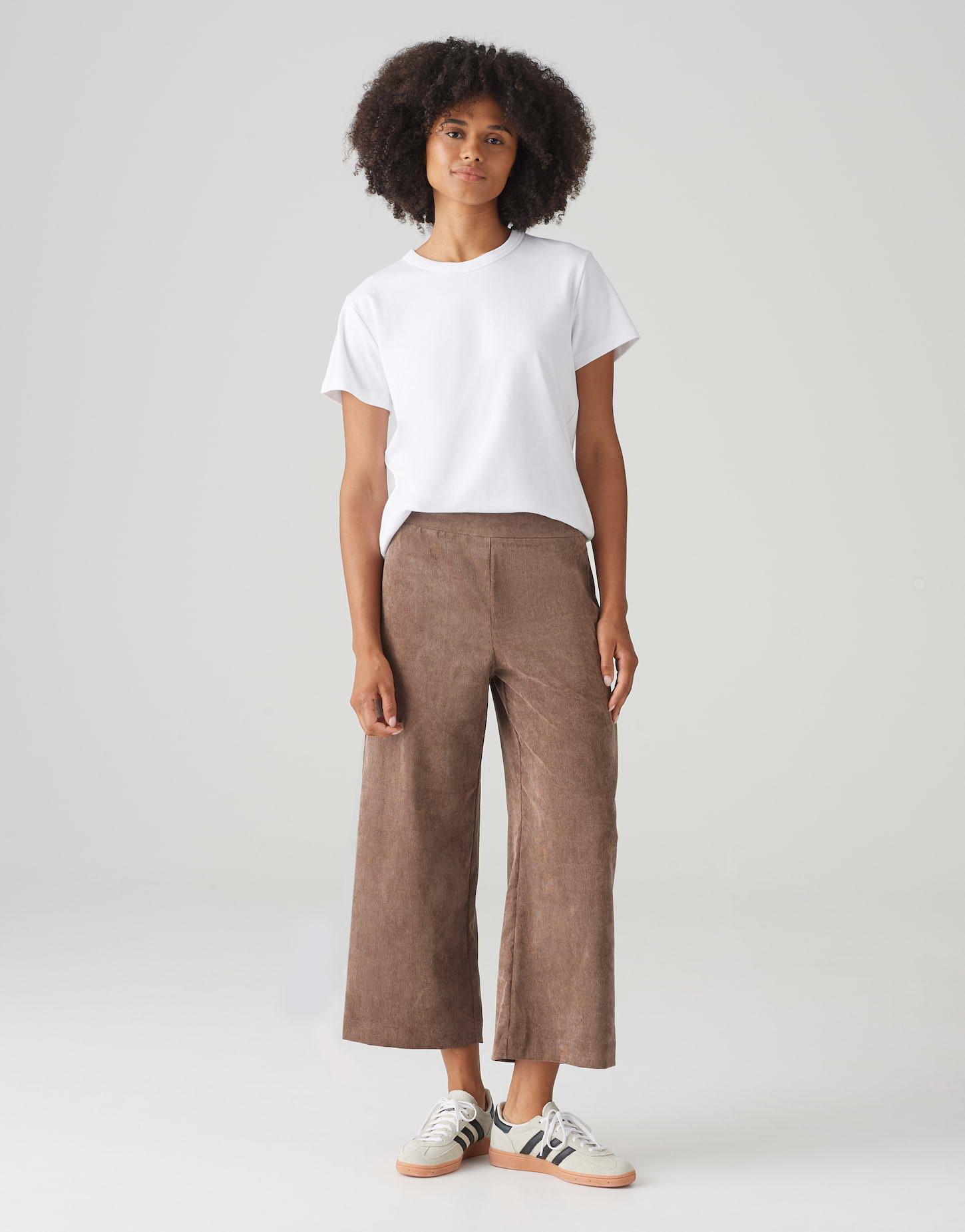 OPUS  Pantalon en velours côtelé Misha babycord Wide 