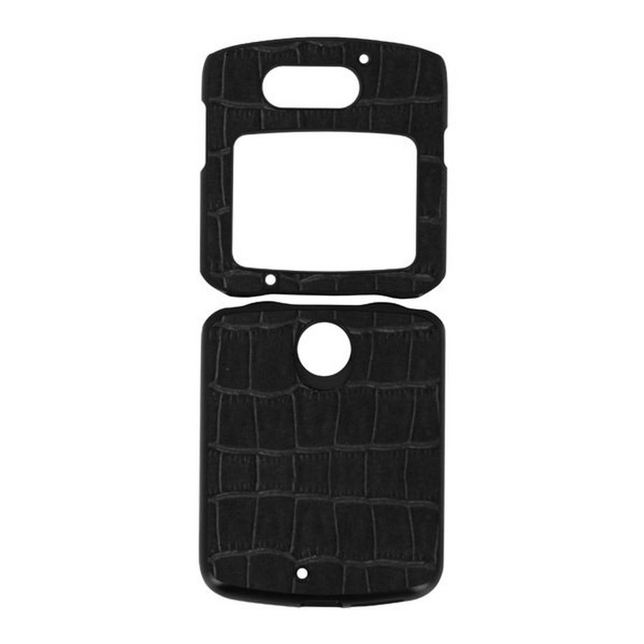 Avizar  Coque Motorola Razr 5G Effet Croco Noir 