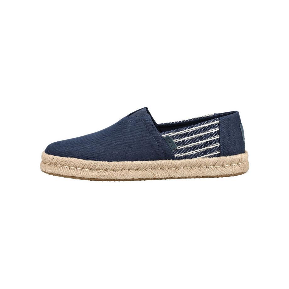 TOMS Chaussures Slip-On Espadrilles en Toile Bleu Marine  