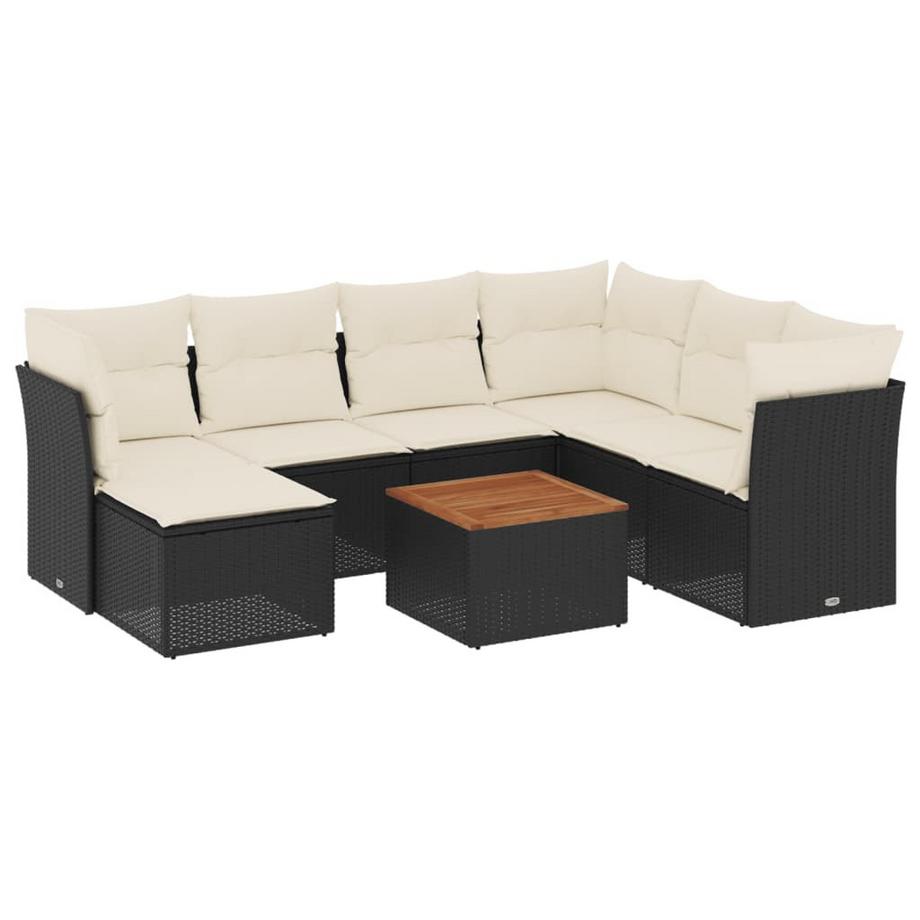 set divano da giardino Polirattan