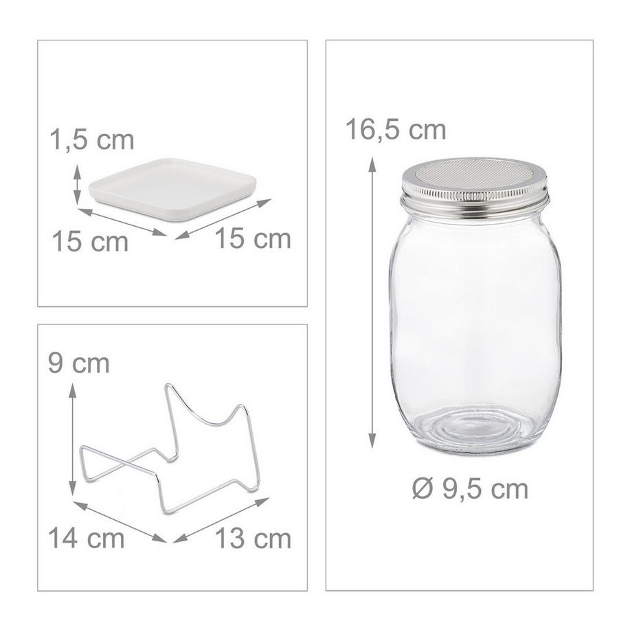 B2X Vetro spray con cornice e ciotola  