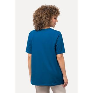 Ulla Popken  T-Shirt, A-Linie, V-Ausschnitt, Halbarm 