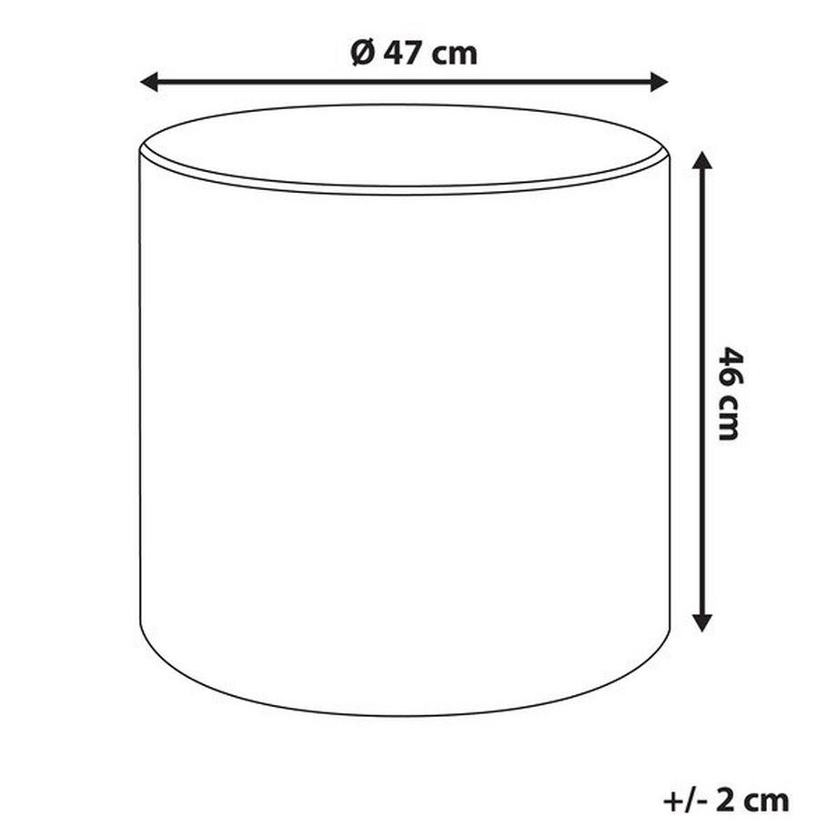 Beliani Pouf aus Samtstoff Modern LOVETT  