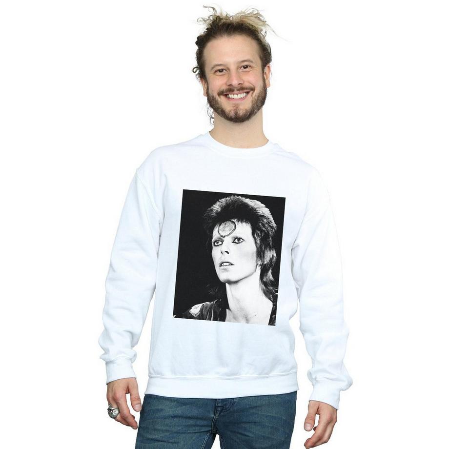 David Bowie Looking Imprimé Regular Fit Sweatshirt  