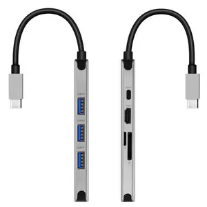 8-in-1 USB-C Hub by Swissten Grau
