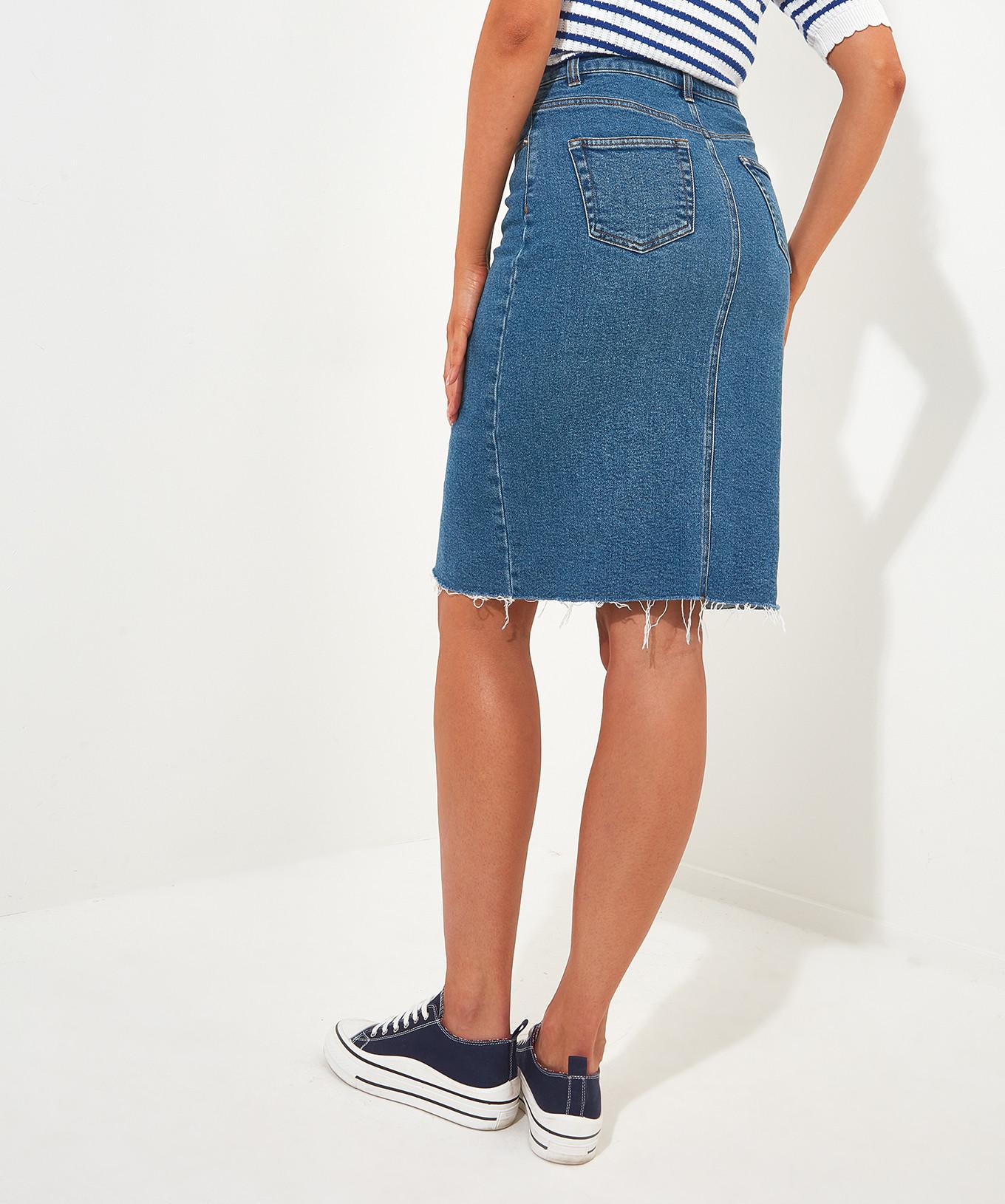 Joe Browns  Midi-Denimrock in heller Waschung 