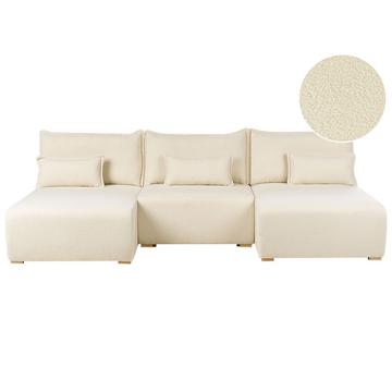 U-förmiges Sofa aus Bouclé Minimalistisch NERBO