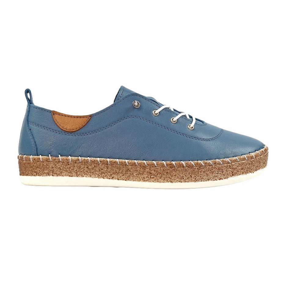 Lunar Evie Leder Keil Espadrille Schuhe  