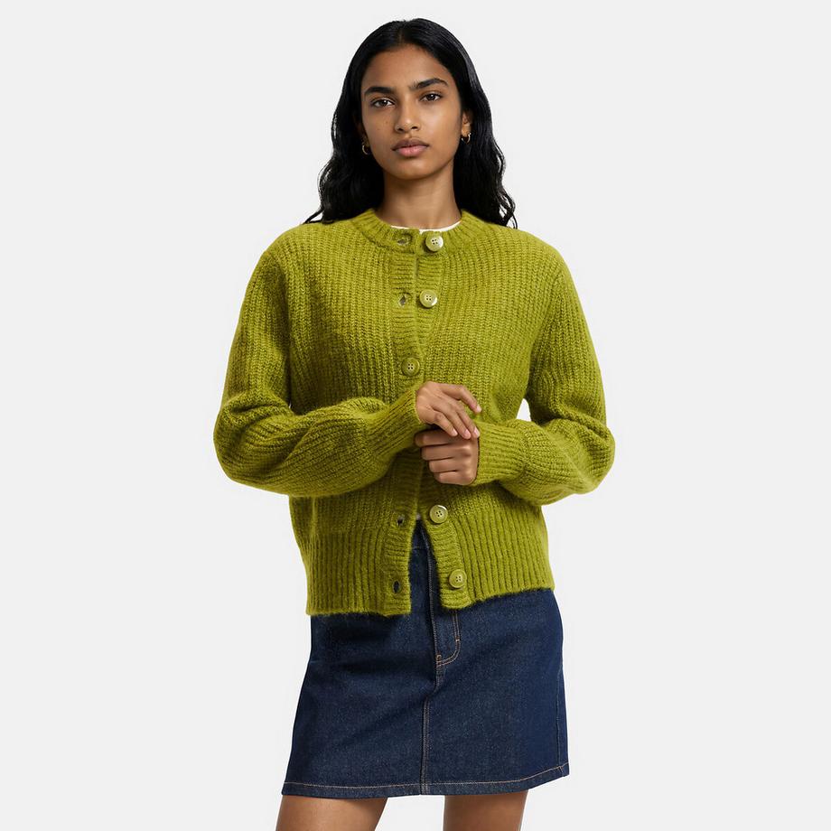 Cardigan alpaga mélangé