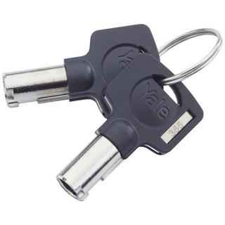 Yale Cassette de contre le feu et l'eau S, 30 min. résistant au feu, 72 h étanche, 2 clés  