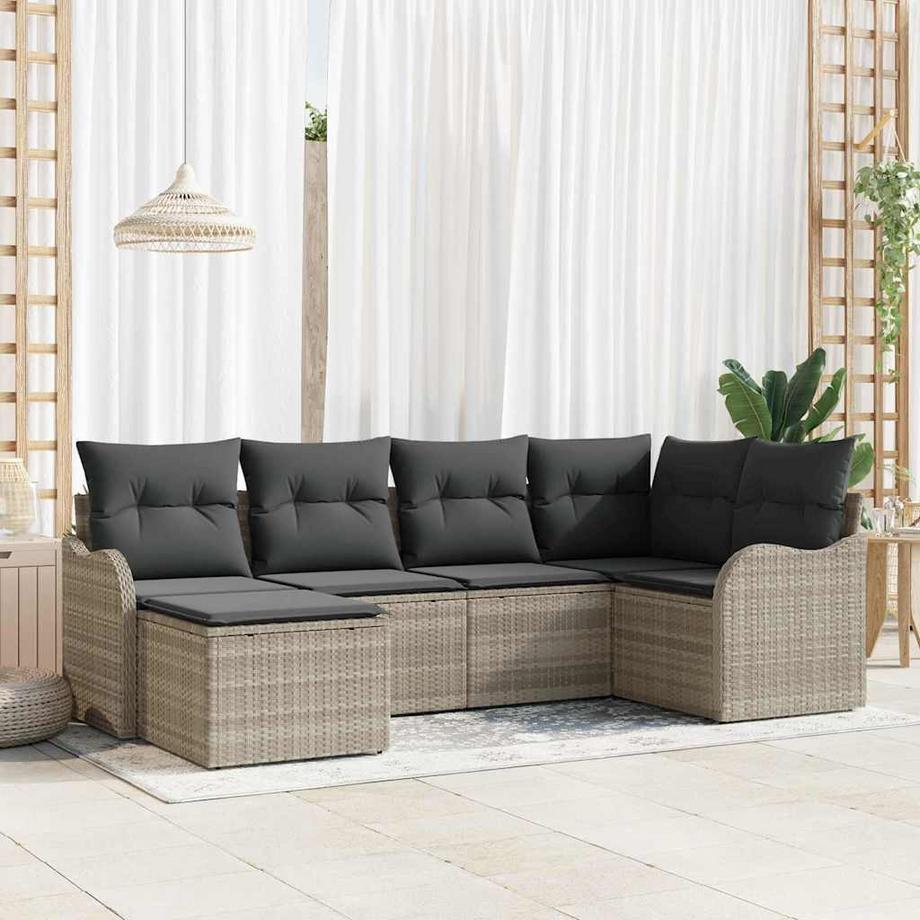 VidaXL Divano da giardino Polyrattan  